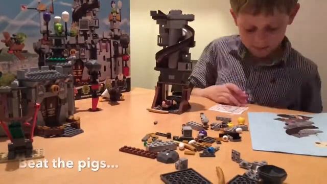 Lego Angry Birds King Pig's Castle 75826 Speed Build смотреть онлайн