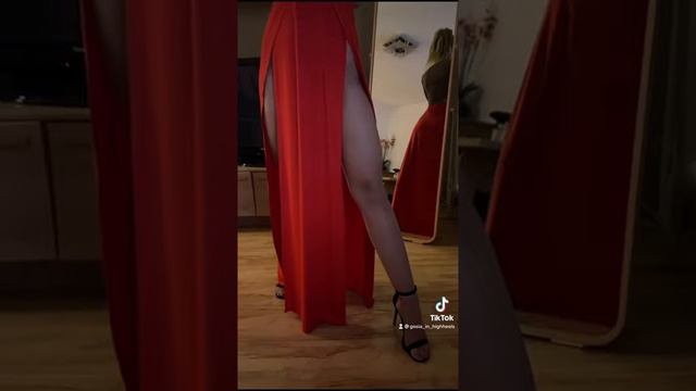 High heels and only sheer pantyhose on me ❤️ смотреть онлайн