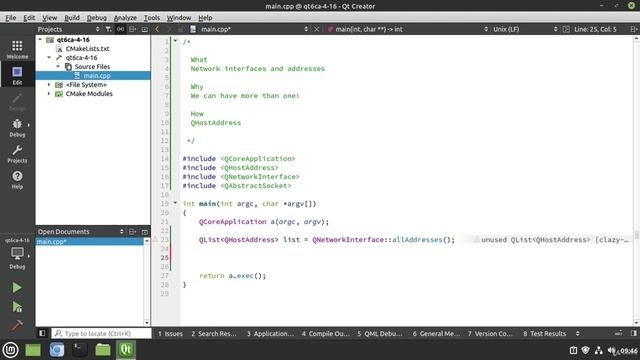 16. QHostAddress смотреть онлайн