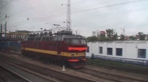 Вид из окна поезда прибытие в Нижний Новгород