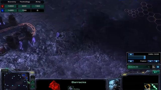 how to play terran in the early game, marine rush TvT смотреть онлайн