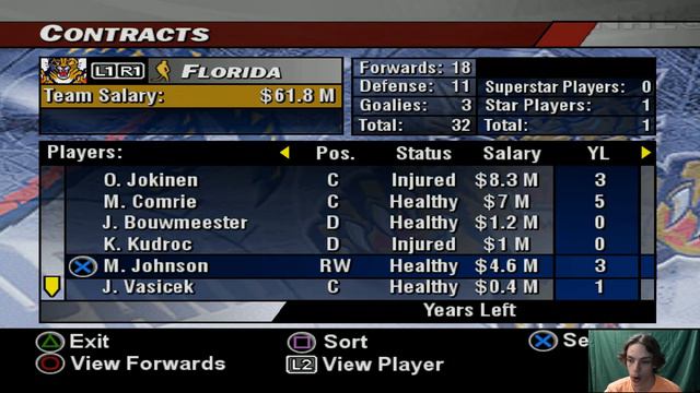 NHL 2004 - GM Mode - Florida Panthers ep 8 смотреть онлайн
