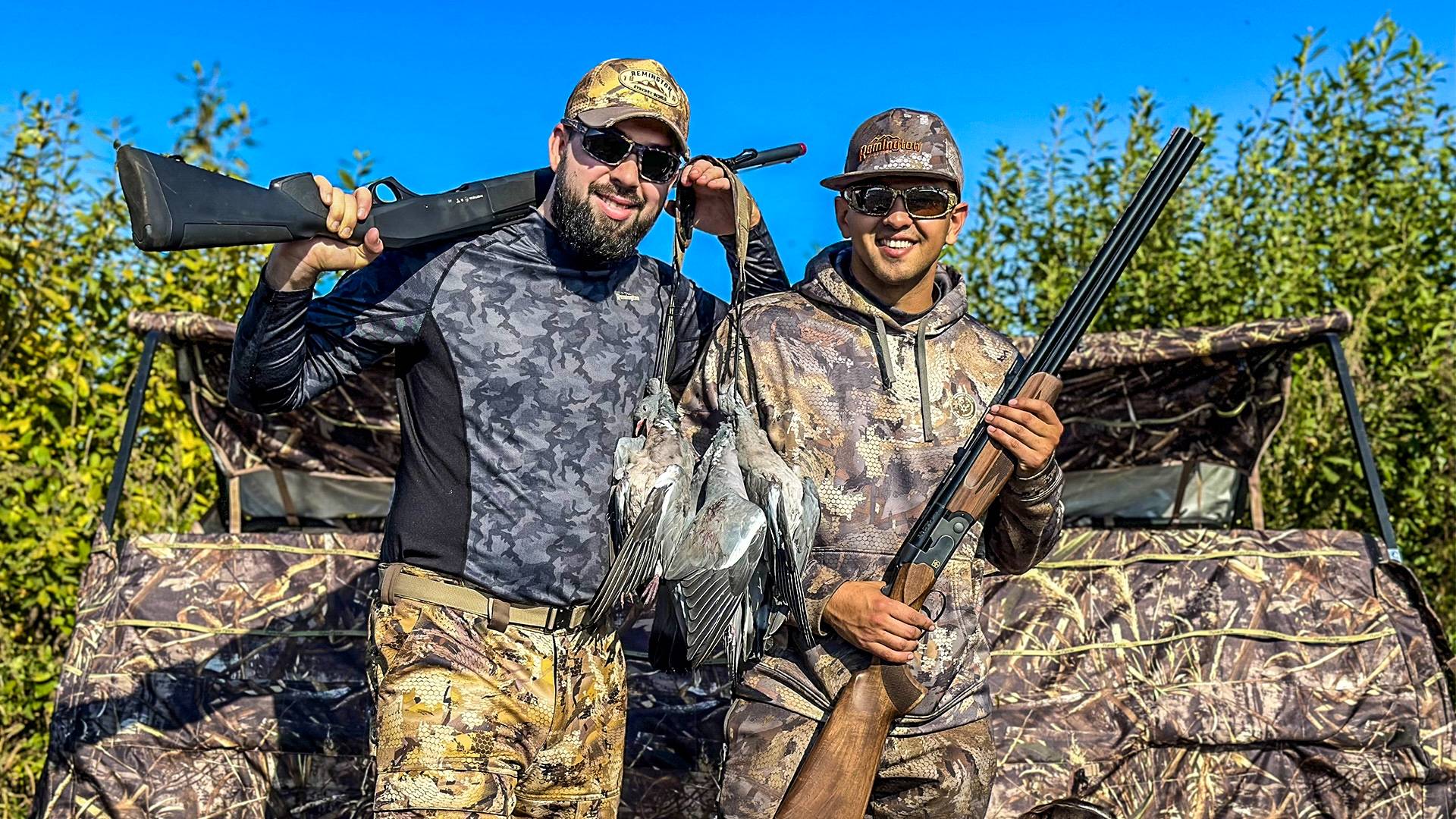 Охота на вяхиря в Омской области | Встречаем день охотника в скрадке смотреть онлайн