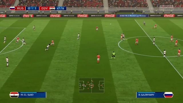 Сборная Россия-Сборная Египет ЧМ-2018 FIFA18 PS4