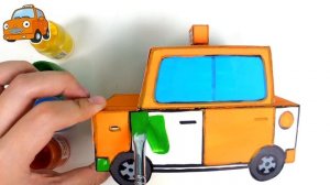 Раскраски для детей l Маленькое Такси Нури l Развивающие видео для детей l Приключения Тайо