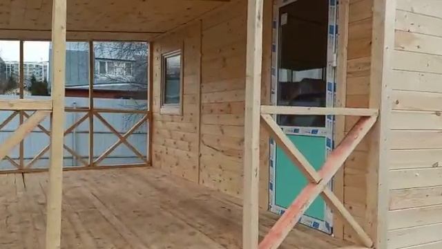 Дачная Бытовка 5х3 и веранда 5х3