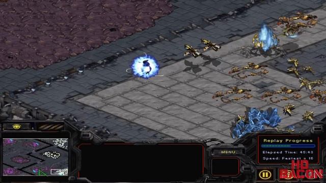 StarCraft Brood War - Replay Match - Zerg vs Protoss [1080p HD] смотреть онлайн