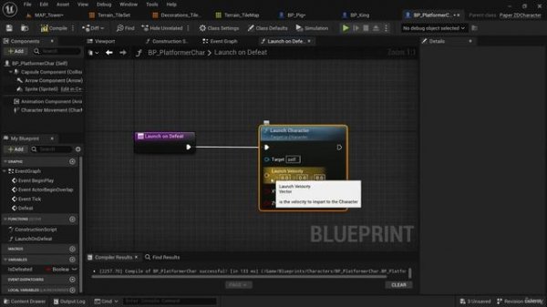 53. Defeat Player On Enemy Touch. 2D GAME DEVELOPMENT by Cobra Code