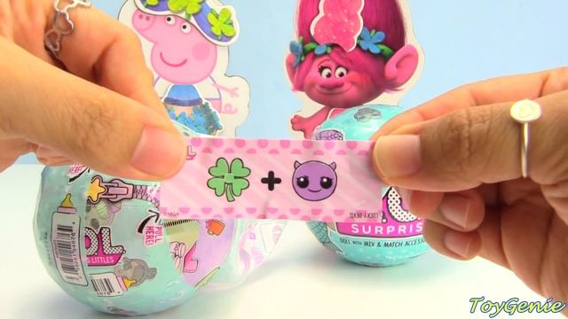 Peppa Pig and Trolls Poppy Play Dress Up and L.O.L. Doll Surprises смотреть онлайн