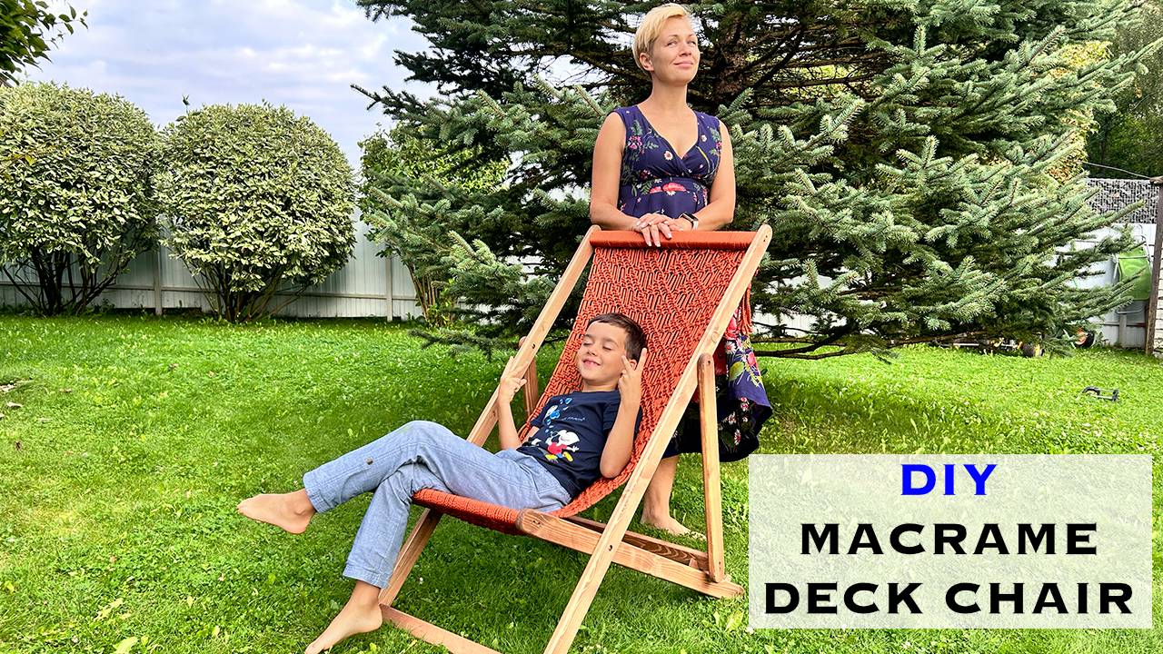 Макраме шезлонг | Шезлонг макраме | Декор своими руками