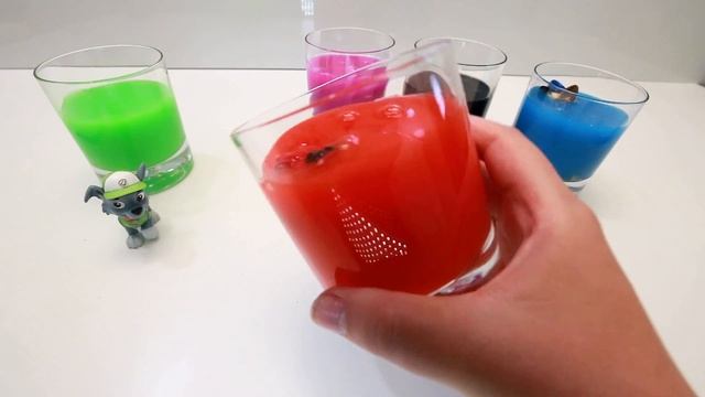 ЩЕНЯЧИЙ ПАТРУЛЬ в Слизи Мультики для Детей Учим Цвета с M&M смотреть онлайн