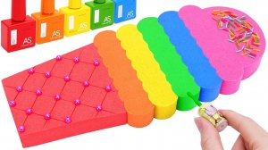 Кинетический песок. Лепим мороженое из песка. АСМР видео для детей.