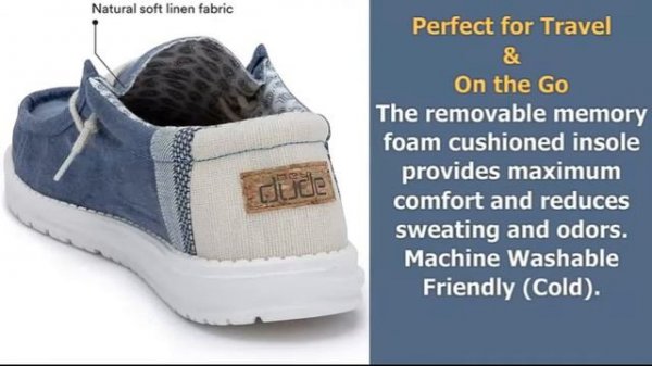 Hey Dude Men's Wally Stretch Loafer Shoes & Features