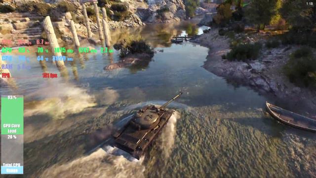 World of Tanks enCore RX 5700 XT Powercolor Red Dragon Benchmark Ryzen 2600 1080p смотреть онлайн