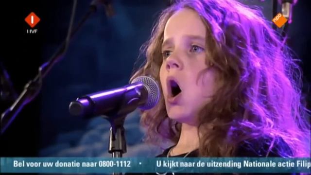 Amira Willighagen - Singing For Victims Of Typhoon Philippines - 18/11/2013