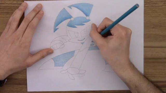 Drawing Jenny Wakeman XJ9 - Crazy 3D (My Life As A Teenage Robot)