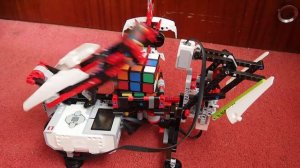 MindCuber EV3. Робот собирает кубик Рубика. Mindstorms EV3. LEGO