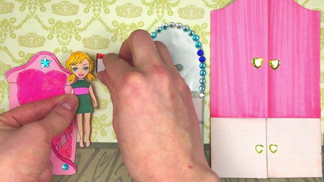 PAPER DOLLS FAMILY DRESS UP & NEWBORN CARE PAPER CRAFT DIY FAMILY HOUSE IN ALBUM