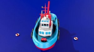 Развивающие мультики для детей от 3 лет. Конструктор: собираем корабль буксир. Выпуск 5.