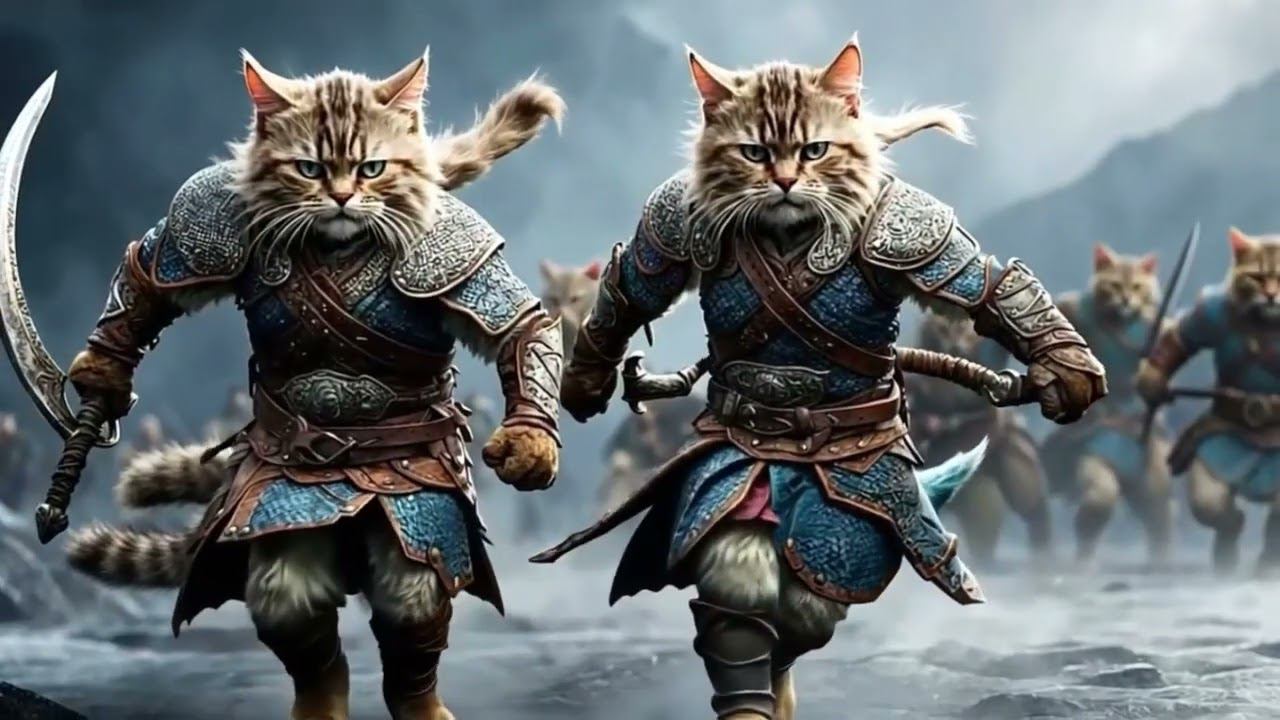 Viking Cats #ai #cats #aicat #cat #catcute #cutecat
