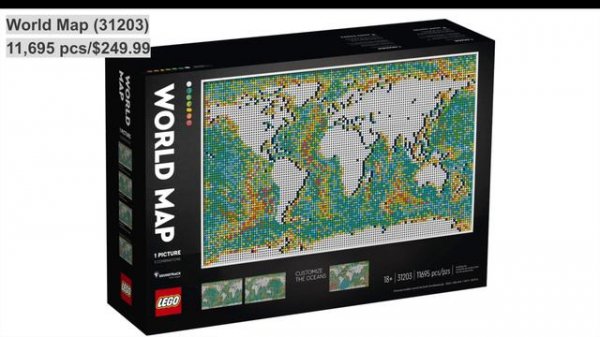 LEGO Art World Map 31203 Officially Revealed