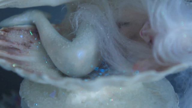 Hidden mermaid art doll figure - Sculpture OOAK handmade by SEM смотреть онлайн