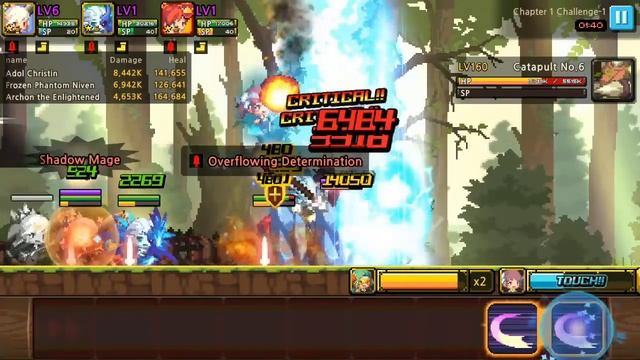 Crusaders Quest - Adol, Niven, Archon Challange mode 1 смотреть онлайн