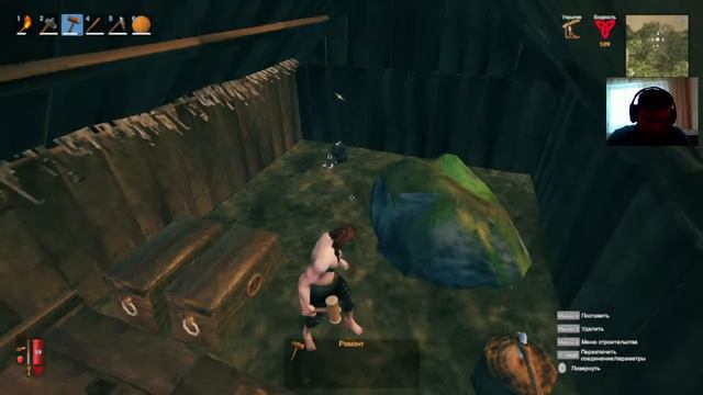 4. Valheim прохождение . Серия четыре. Кооператив . Расширяемся, готовимся к боссу, строим сарай смотреть онлайн