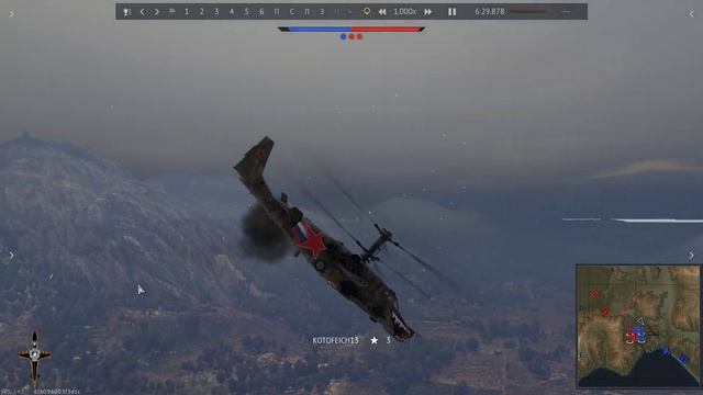 War Thunder 2020 01 11 багнутая выживаемость КА-50 смотреть онлайн