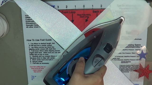 Make A Patriotic Theme Glitter Cheer Bow With A 3-D Bow Center