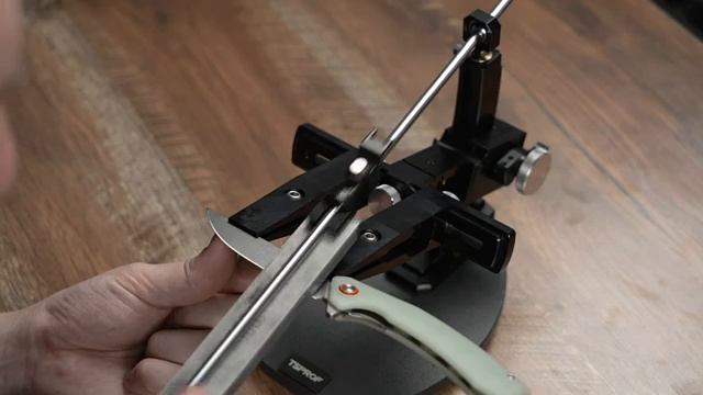 Заточка ножа CJRB Gobi на устройстве TSPROF Kadet Pro