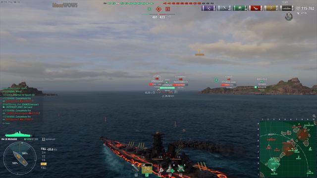 World of WarShips | Musashi | 8 KILLS | 265K Damage - Replay Gameplay 4K 60 fps смотреть онлайн