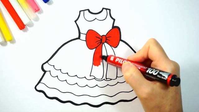 Bolalar Uchun Liboslar Chizish/Drawing Dresses For Children/Рисование платья дл детей
