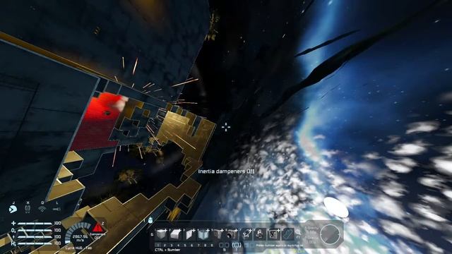 Insane 3,000 m/s Crash in Space Engineers смотреть онлайн