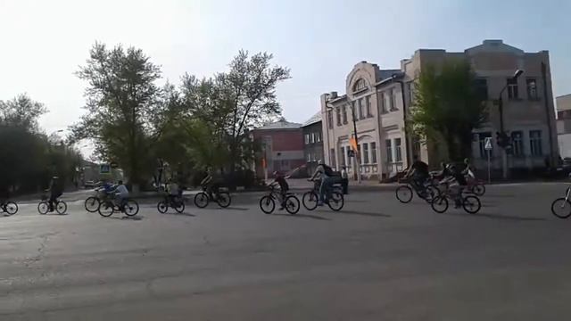 Славгород. 8 мая . Велопробег. смотреть онлайн