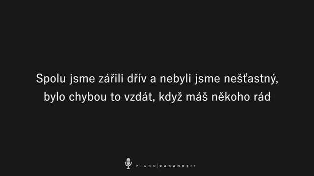 Jan Bendig ft. Michal David - Dávno vím | Piano Karaoke Instrumental смотреть онлайн