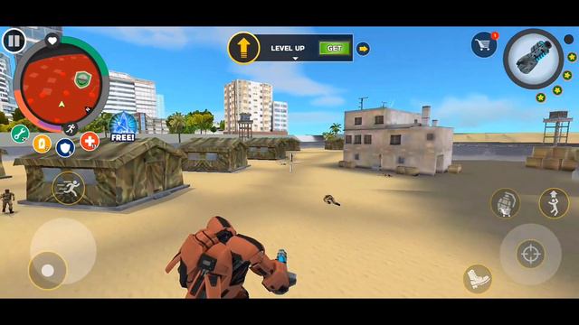 ROPE HERO MAFIA CITY WARS (TRANSFORMER ROBOT BALL ATTACK MILITARY BASE) ANDROID GAMEPLAY смотреть онлайн