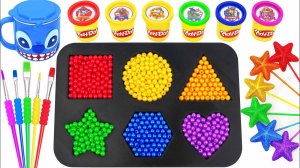 Первые мультфильмы. Яркие картинки. Бусинки. Учим цвета. Звуки. Асмр.