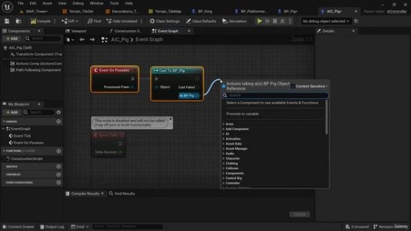 51. Setting Up the Enemy Blueprint. 2D GAME DEVELOPMENT by Cobra Code