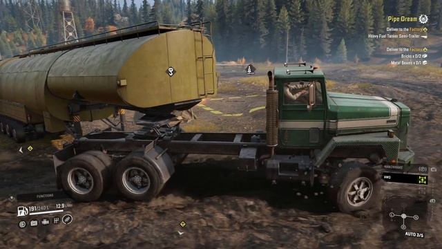 BARELY delivering the heavy fuel tanker to the factory | SnowRunner gameplay | 1440p 60 fps смотреть онлайн
