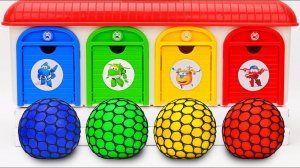 Первые игрушки для малышей. Разноцветный гараж. Звуки АСМР. Игрушки