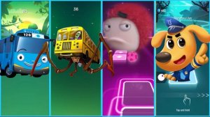 Tayo The Little Bus 🆚 Bus Eater 🆚 Oddbods Zees 🆚 Sheriff Labrador