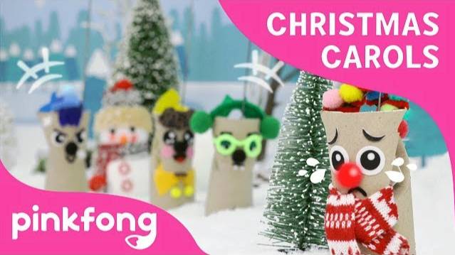 Santa's Reindeer | Christmas Carols | Craft for Kids | Pinkfong Songs for Children смотреть онлайн