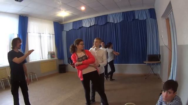 Репетиция казачьего танца в школеинтернате для слабослышащих детей 31012017 14 СКК Вместе смотреть онлайн