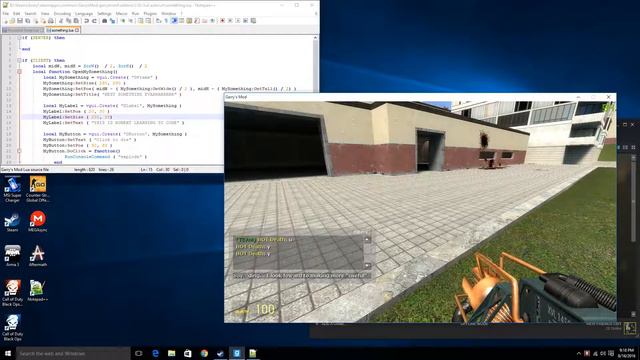 Garry's mod coding first addon смотреть онлайн
