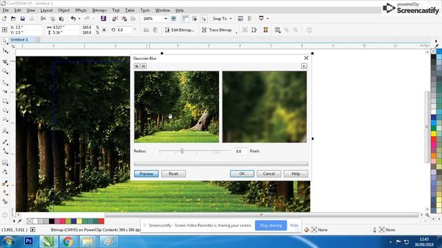 How To out focus image for a photo frame in Coreldraw tutorial смотреть онлайн