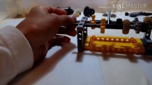Механическая 4х ступеньчатая коробка передач из лего техник