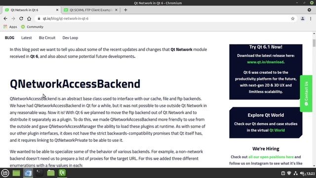 29. QNetworkAccessManager FTP смотреть онлайн