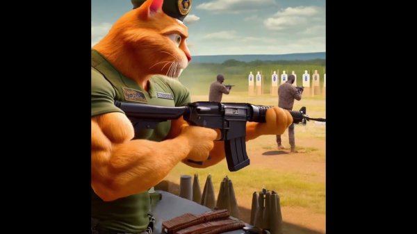 A cat in the army #ai #cats #aicat #cat #catcute #cutecat