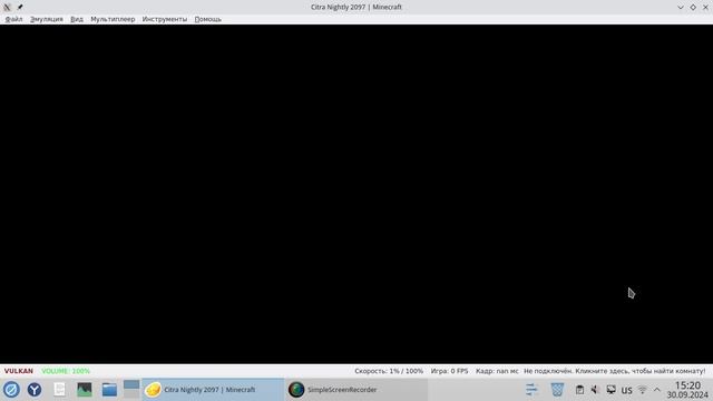 Играем в Minecraft на Nintendo 3ds (эмулятор Citra или Lime3DS) в Linux Rosa Fresh 12 смотреть онлайн